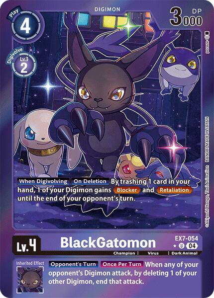 BlackGatomon [EX7-054] (Foil) [Digimon LIBERATOR] - Destination Retro