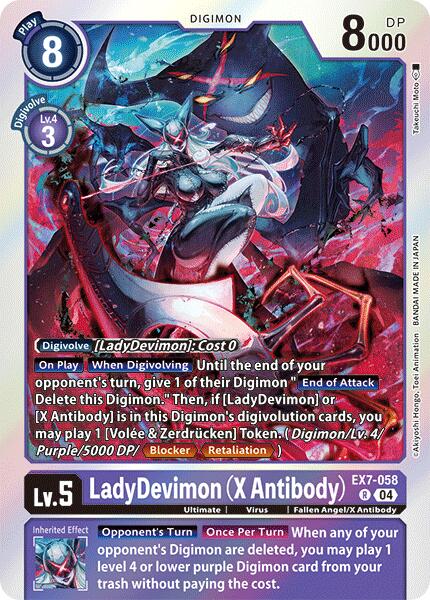 LadyDevimon [EX7-058] (X Antibody) [Digimon LIBERATOR] - Destination Retro