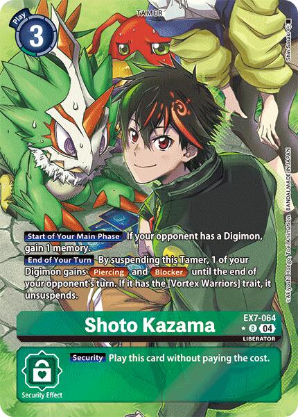 Shoto Kazama [EX7-064] (Alternate Art) [Digimon LIBERATOR] - Destination Retro