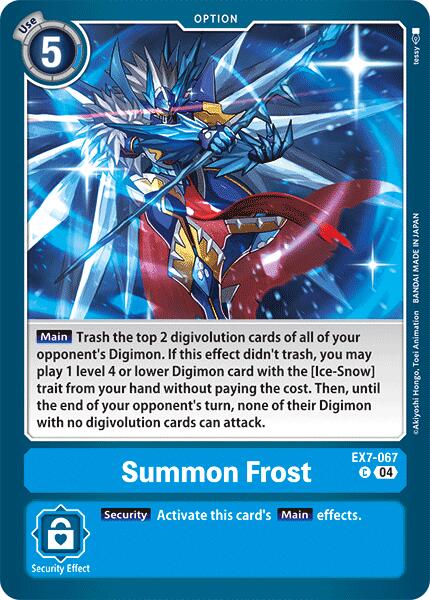 Summon Frost [EX7-067] [Digimon LIBERATOR] - Destination Retro