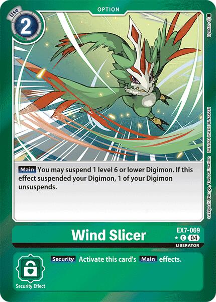 Wind Slicer [EX7-069] (Foil) [Digimon LIBERATOR] - Destination Retro
