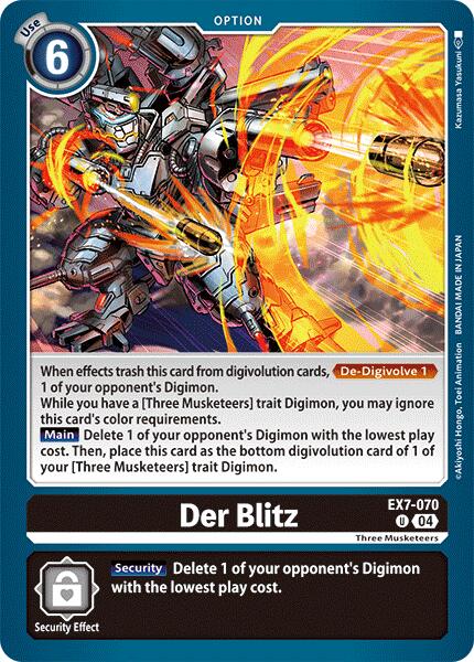 Der Blitz [EX7-070] [Digimon LIBERATOR] - Destination Retro