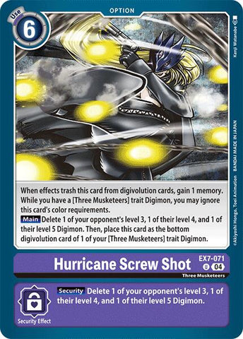 Hurricane Screw Shot [EX7-071] [Digimon LIBERATOR] - Destination Retro