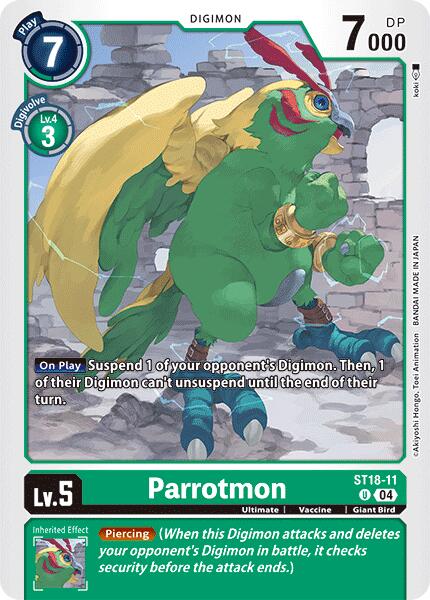 Parrotmon [ST18-11] [Starter Deck: Guardian Vortex] - Destination Retro