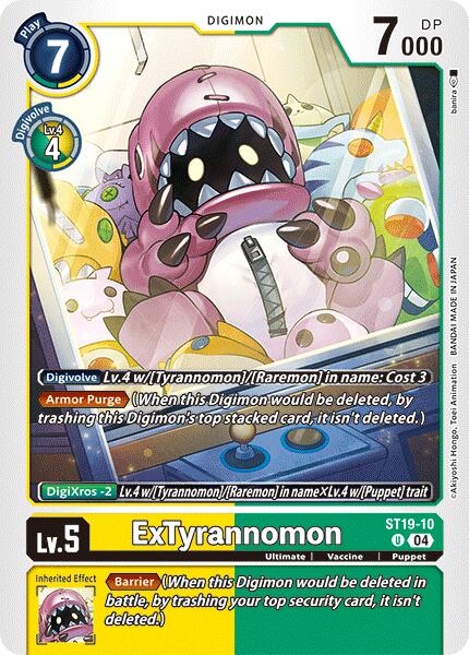 ExTyrannomon [ST19-10] [Starter Deck: Fable Waltz] - Destination Retro