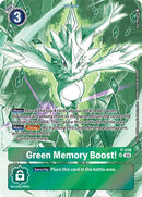 Green Memory Boost! [P-038] (Starter Deck 18 Exclusive) [Starter Deck: Guardian Vortex Promos] - Destination Retro