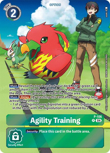 Agility Training [P-106] (Starter Deck 18 Exclusive) [Starter Deck: Guardian Vortex Promos] - Destination Retro