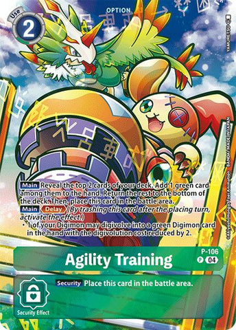 Agility Training [P-106] (Starter Deck 19 Exclusive) [Starter Deck: Fable Waltz Promos] - Destination Retro