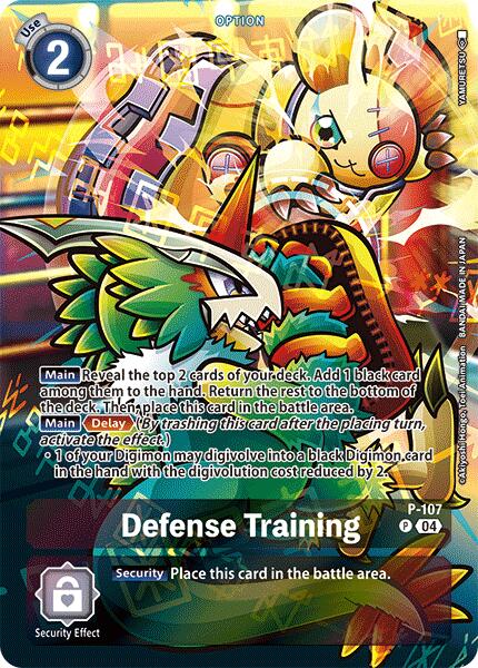 Defense Training [P-107] (Starter Deck 19 Exclusive) [Starter Deck: Fable Waltz Promos] - Destination Retro