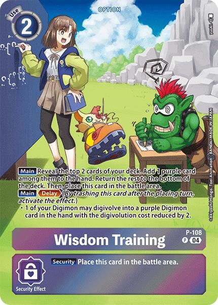 Wisdom Training [P-108] (Starter Deck 19 Exclusive) [Starter Deck: Fable Waltz Promos] - Destination Retro