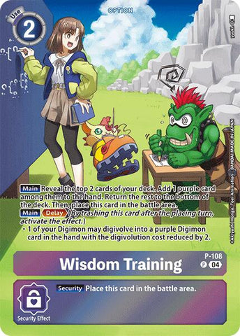 Wisdom Training [P-108] (Starter Deck 19 Exclusive) [Starter Deck: Fable Waltz Promos] - Destination Retro