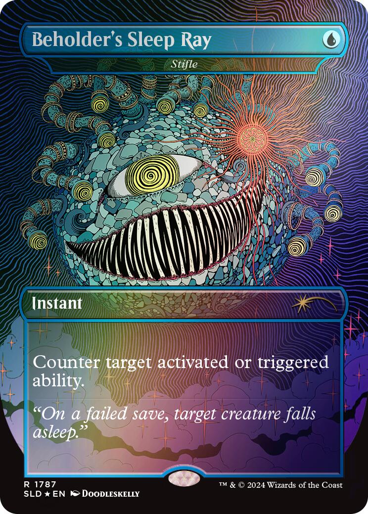 Beholder's Sleep Ray - Stifle (Rainbow Foil) [Secret Lair Drop Series] - Destination Retro