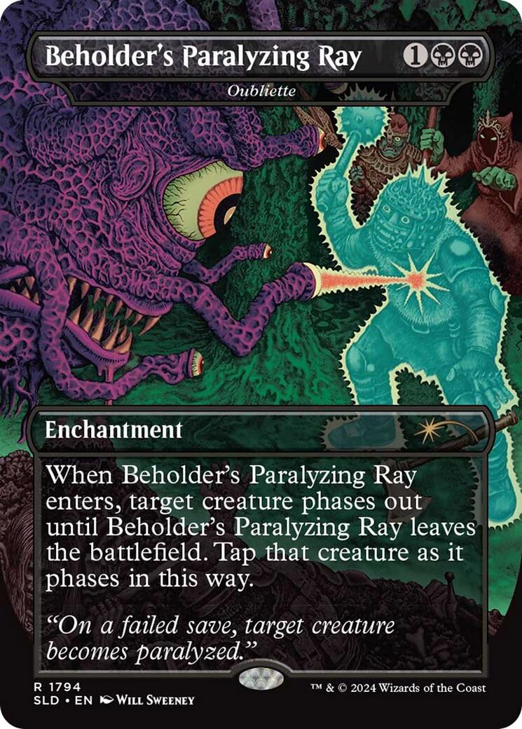 Beholder's Paralyzing Ray - Oubliette [Secret Lair Drop Series] - Destination Retro