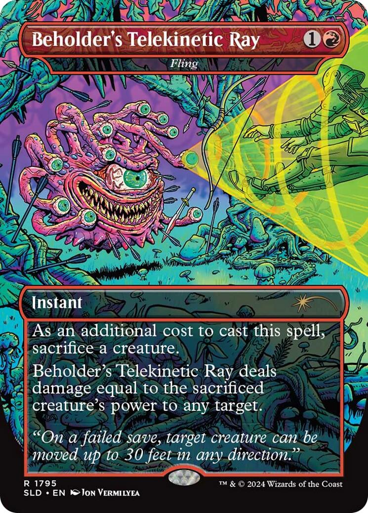 Beholder's Telekinetic Ray - Fling [Secret Lair Drop Series] - Destination Retro