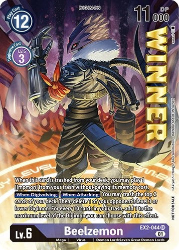 Beelzemon [EX2-044] (April 2023 Beelzemon Special) [Starter Deck: Beelzemon Advanced Deck Set Pre-Release Cards] - Destination Retro