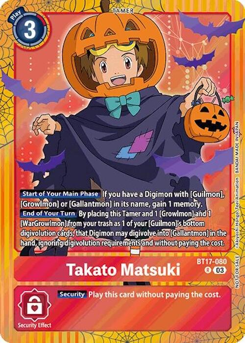 Takato Matsuki [BT17-080] (Halloween Event 2024) [Secret Crisis] - Destination Retro