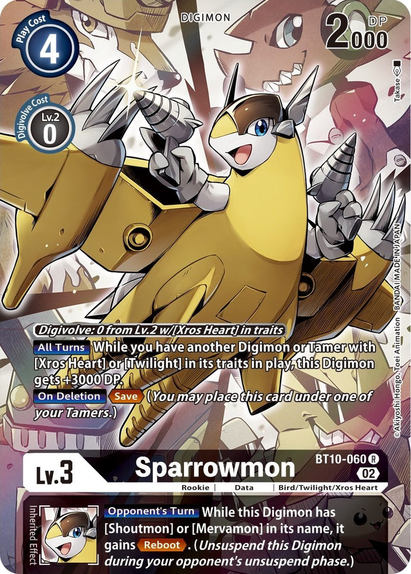 Sparrowmon [BT10-060] (Alternate Art) [Xros Encounter] - Destination Retro
