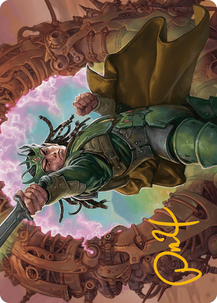 Eladamri, Korvecdal Art Card (Gold-Stamped Signature) [Modern Horizons 3 Art Series] - Destination Retro