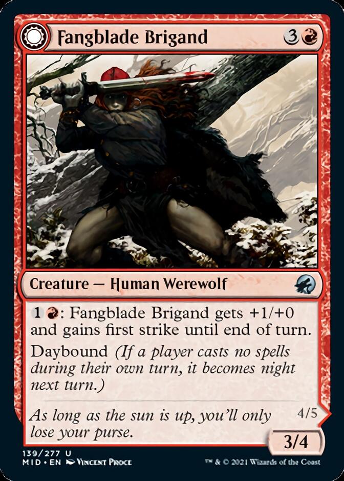 Fangblade Brigand // Fangblade Eviscerator [Innistrad: Midnight Hunt] - Destination Retro