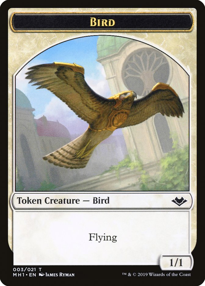 Bird (003) // Rhino (013) Double-Sided Token [Modern Horizons Tokens] - Destination Retro