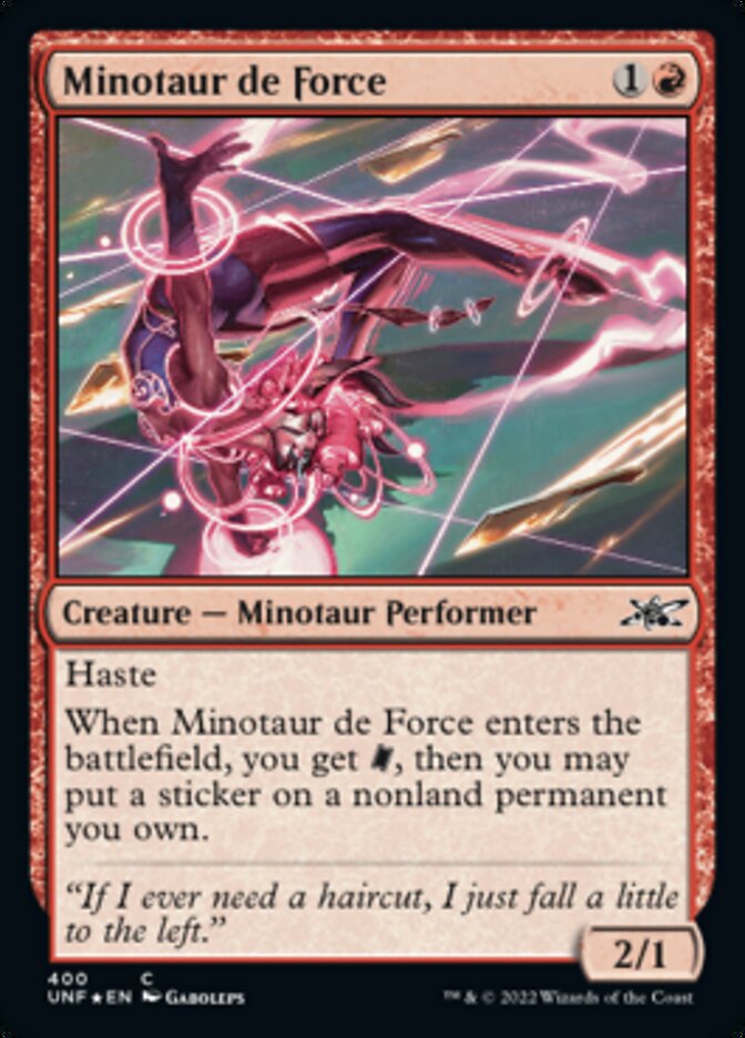 Minotaur de Force (Galaxy Foil) [Unfinity] - Destination Retro