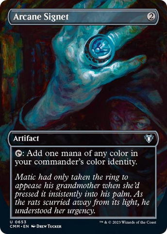 Arcane Signet (Borderless Alternate Art) [Commander Masters] - Destination Retro
