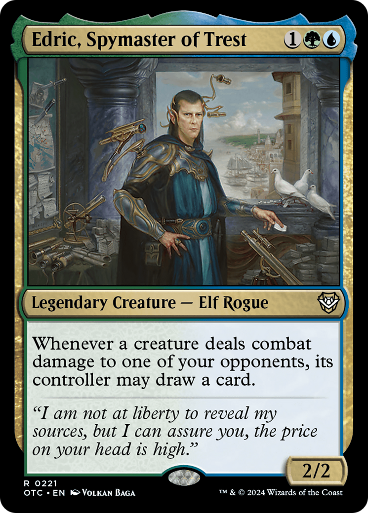 Edric, Spymaster of Trest [Outlaws of Thunder Junction Commander] - Destination Retro