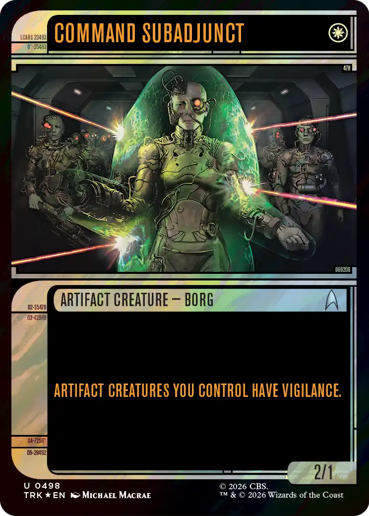 Command Subadjunct (Showcase) (Surge Foil) [Star Trek] - Destination Retro