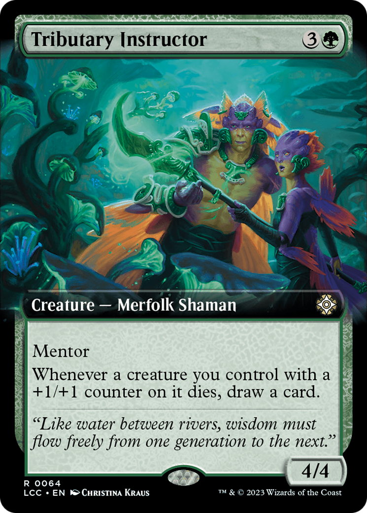 Tributary Instructor (Extended Art) [The Lost Caverns of Ixalan Commander] - Destination Retro