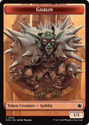 Goblin // Treasure Double-Sided Token [Foundations Tokens] - Destination Retro