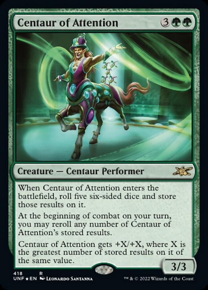 Centaur of Attention (Galaxy Foil) [Unfinity] - Destination Retro