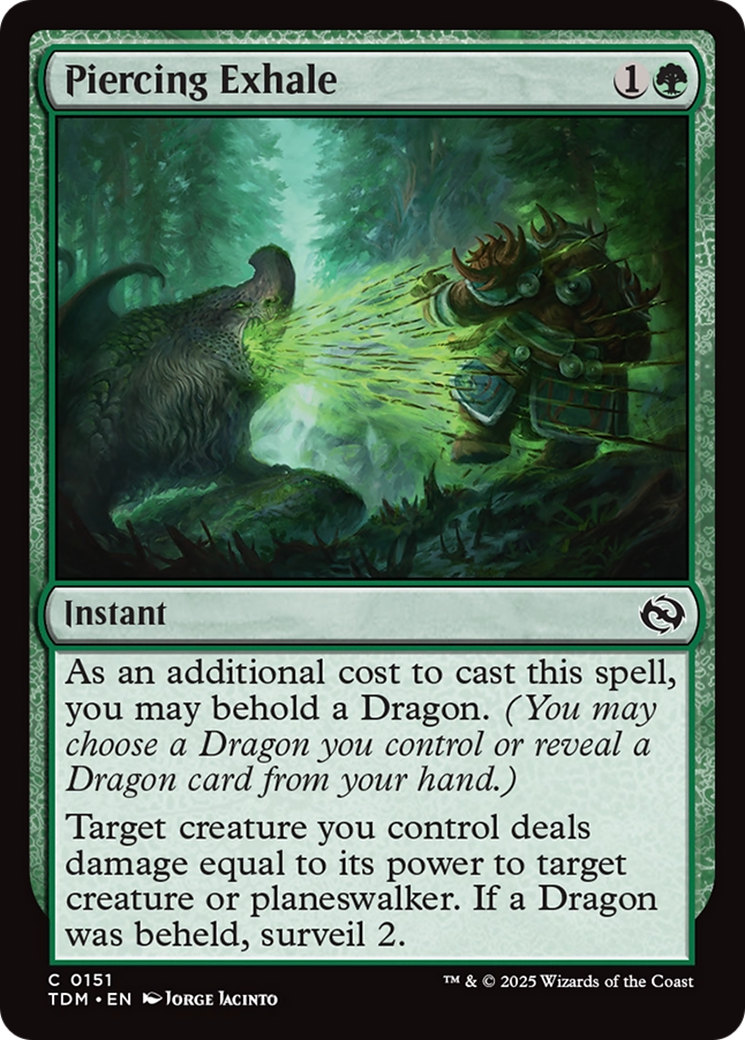 Piercing Exhale [Tarkir: Dragonstorm] - Destination Retro