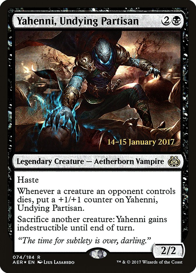 Yahenni, Undying Partisan [Aether Revolt Prerelease Promos] - Destination Retro