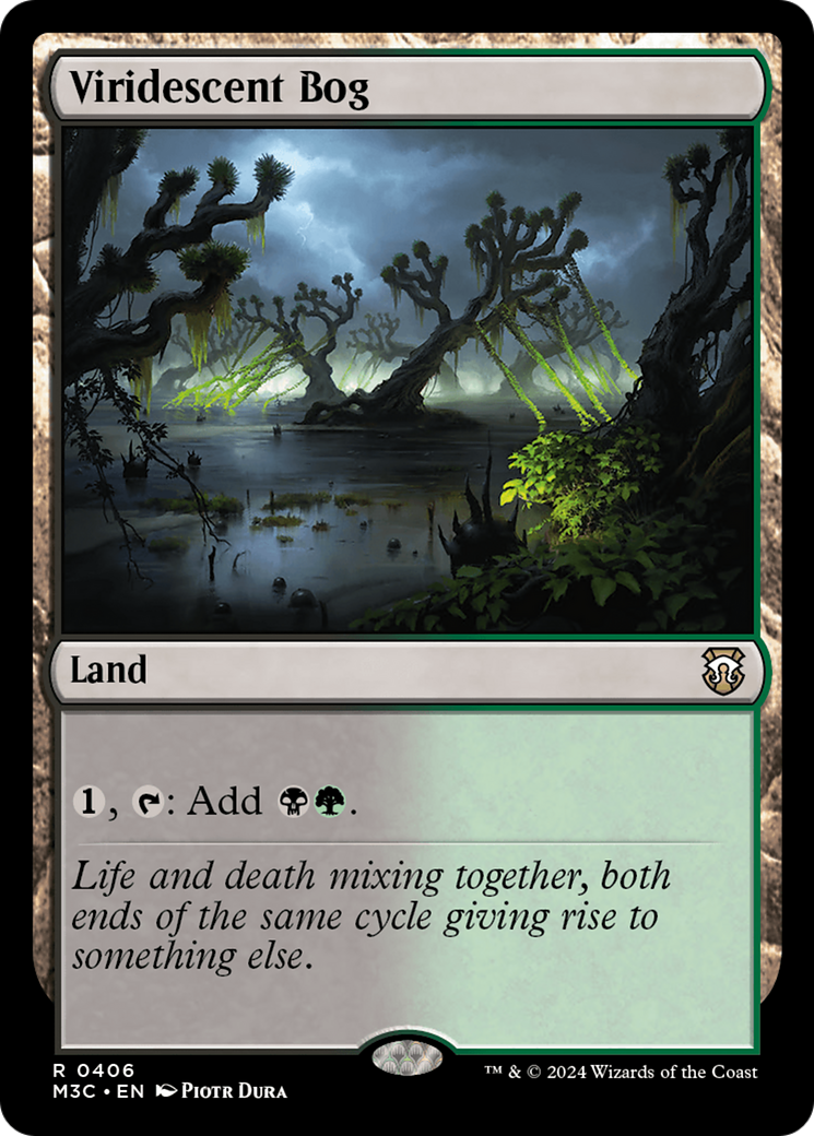 Viridescent Bog (Ripple Foil) [Modern Horizons 3 Commander] - Destination Retro