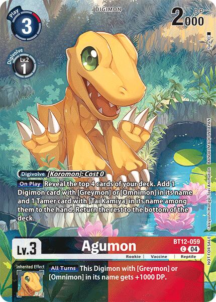 Agumon [BT12-059] - BT12-059 (Legend Pack 2024) [Across Time] - Destination Retro