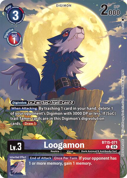 Loogamon [BT14-071] (Legend Pack 2024) [Blast Ace] - Destination Retro