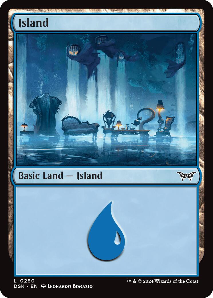 Island (0280) [Duskmourn: House of Horror] - Destination Retro
