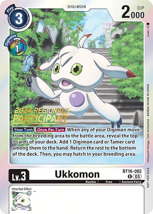 Ukkomon [BT16-082] (2024 Regionals Participant) [Beginning Observer] - Destination Retro
