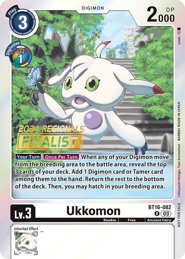 Ukkomon [BT16-082] (2024 Regionals Finalist) [Beginning Observer] - Destination Retro