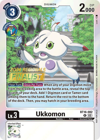 Ukkomon [BT16-082] (2024 Regionals Finalist) [Beginning Observer] - Destination Retro