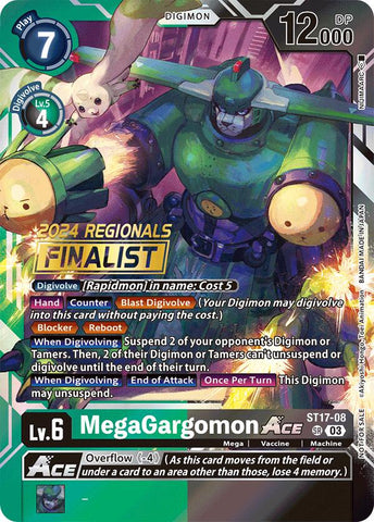 MegaGargomon ACE [ST17-08] (2024 Regionals Finalist) [Starter Deck: Double Typhoon Advanced Deck Set] - Destination Retro