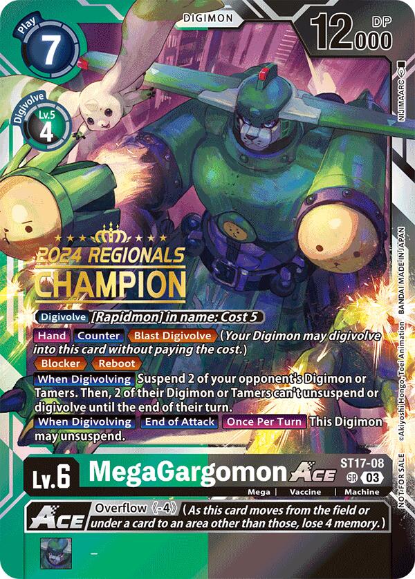 MegaGargomon ACE [ST17-08] (2024 Regionals Champion) [Starter Deck: Double Typhoon Advanced Deck Set] - Destination Retro