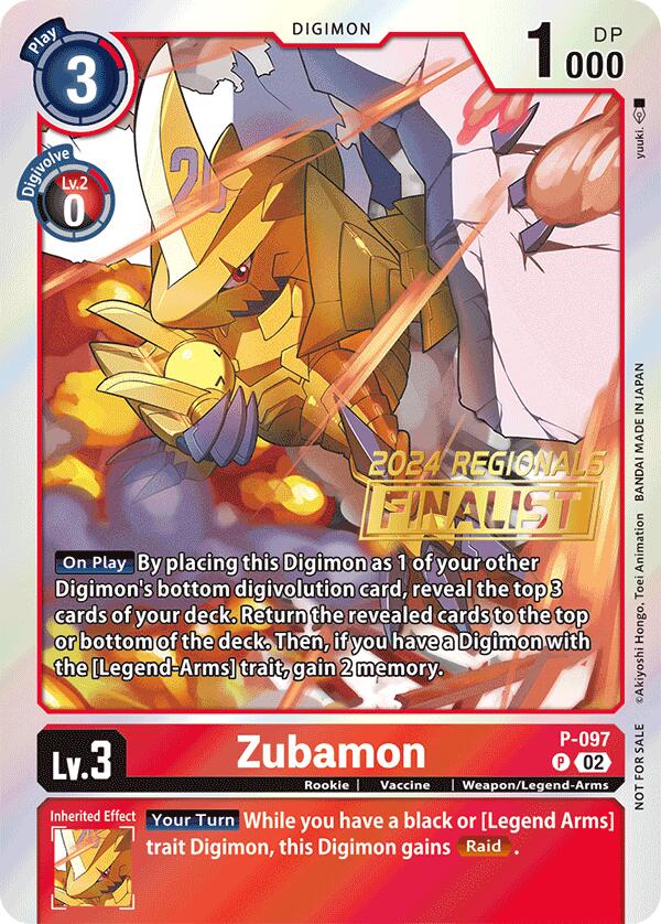 Zubamon [P-097] - P-097 (2024 Regionals Finalist) [Promotional Cards] - Destination Retro