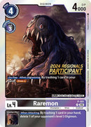 Raremon [P-101] - P-101 (2024 Regionals Participant) [Promotional Cards] - Destination Retro