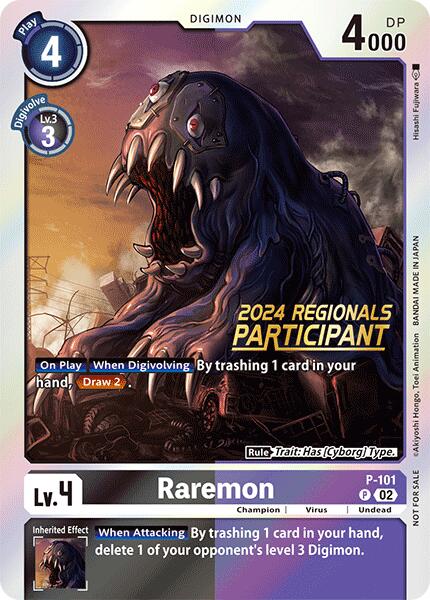 Raremon [P-101] - P-101 (2024 Regionals Participant) [Promotional Cards] - Destination Retro