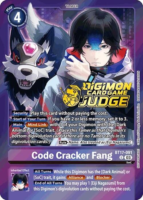 Code Cracker Fang [BT17-091] (Judge Pack 6) [Secret Crisis] - Destination Retro