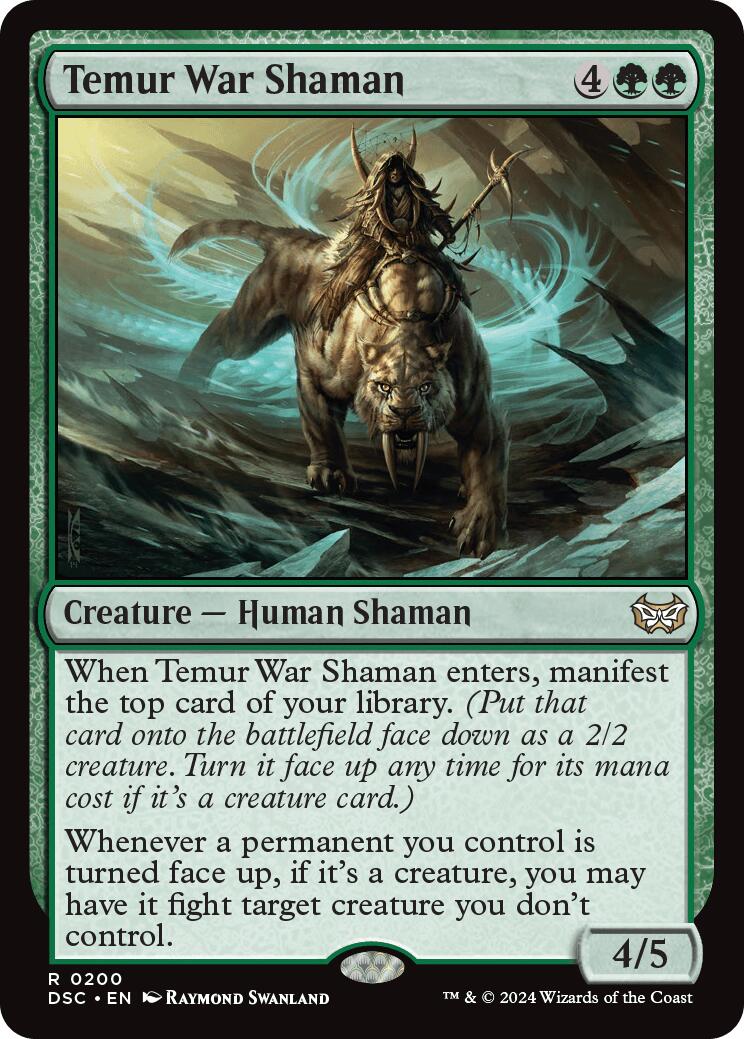 Temur War Shaman [Duskmourn: House of Horror Commander] - Destination Retro