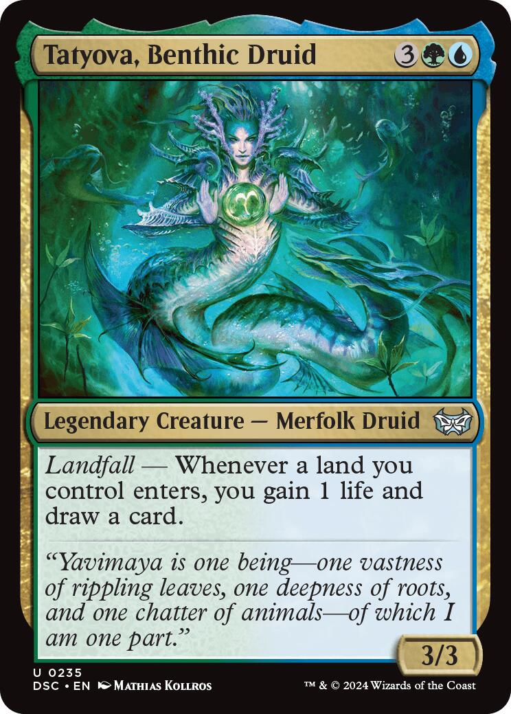 Tatyova, Benthic Druid [Duskmourn: House of Horror Commander] - Destination Retro