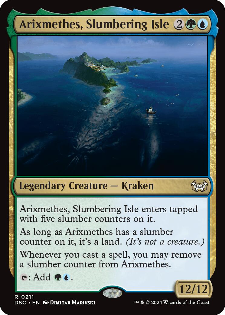 Arixmethes, Slumbering Isle [Duskmourn: House of Horror Commander] - Destination Retro