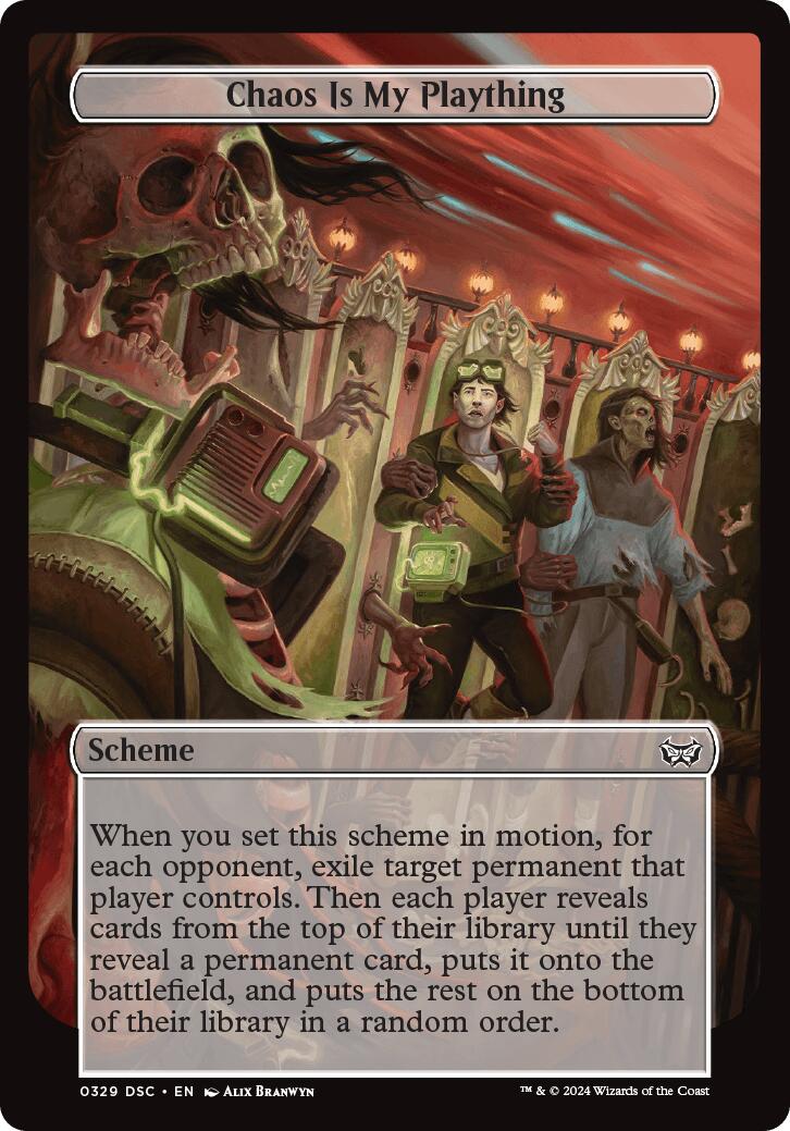 Chaos is My Plaything (Full Art) [Duskmourn: Archenemy] - Destination Retro